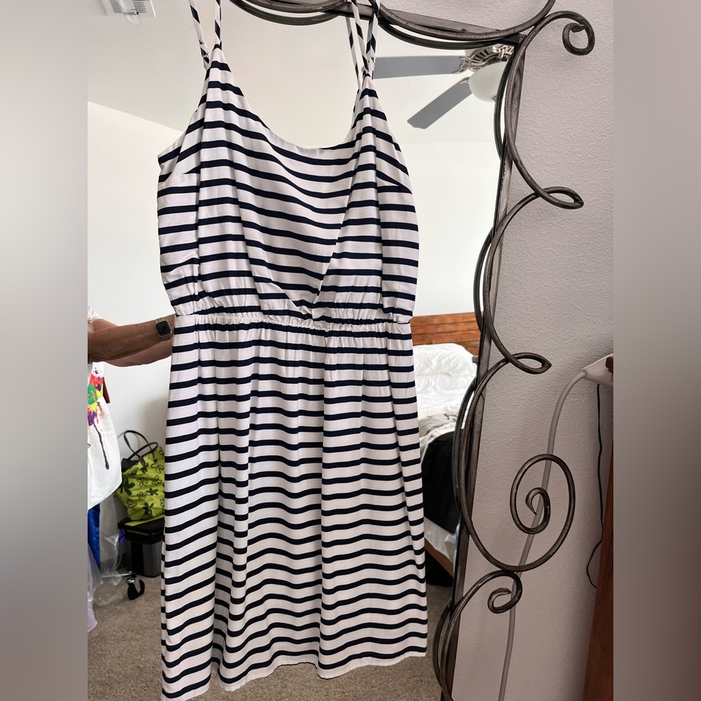 Old Navy blue and white sundress.